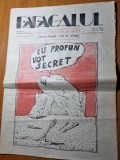 Ziarul papagalul 5 martie 1990 - ziar de satira si umor - anul 1,nr. 2