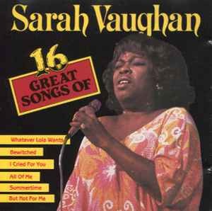 CD Sarah Vaughan &amp;lrm;&amp;ndash; 16 Great Songs Of (VG++) foto