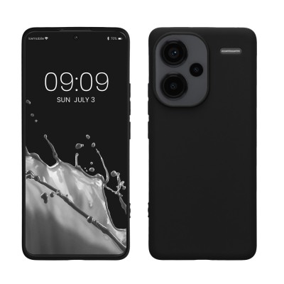 Husa Kwmobile pentru Xiaomi Redmi Note 13 Pro Plus 5G, Negru, Silicon, KWM000020KI001C foto