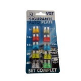 Siguranțe auto plate, set 10 buc.