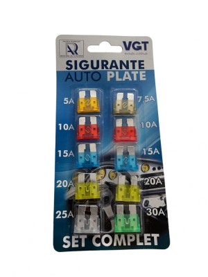 Siguranțe auto plate, set 10 buc. foto