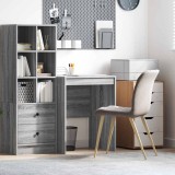 VidaXL Birou de scris Gri sonoma Placă aglomerată 60 x 50 x 76 cm Simplu