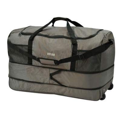 Geantă de Voiaj cu Roti, Urban, Poliester, Culoare Verde Olive, Capacitate 102L foto