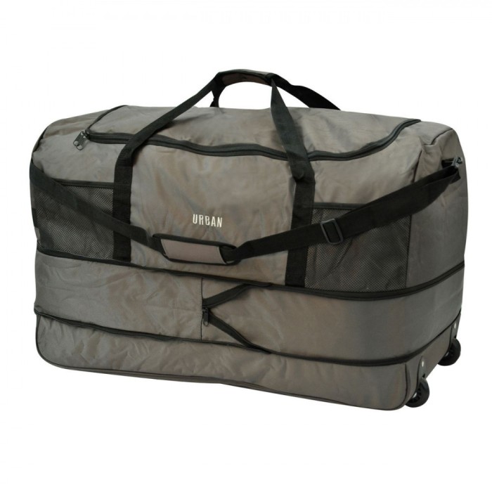 Geantă de Voiaj cu Roti, Urban, Poliester, Culoare Verde Olive, Capacitate 102L