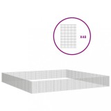 Cumpara ieftin Adapost pentru animale cu 48 panouri, 54x80 cm, fier galvanizat