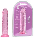 Dildo Loving Joy, cu ventuza, roz, 16 cm