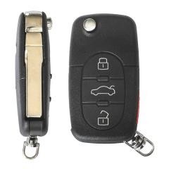 Carcasa Cheie Contact Pentru Audi A3 A6 A8, 3+1 Butoane, Cu Cheie foto