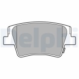 Set placute frana spate DELPHI, Hyundai Santa Fe IV (Tm, Tma), 02.2018-, spate; puntea spate; Echipament vehicul : vehicul fara frana parcare electro