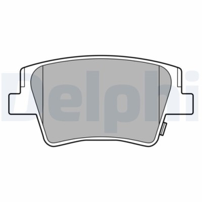 Set placute frana spate DELPHI, Hyundai Santa Fe IV (Tm, Tma), 02.2018-, spate; puntea spate; Echipament vehicul : vehicul fara frana parcare electro foto