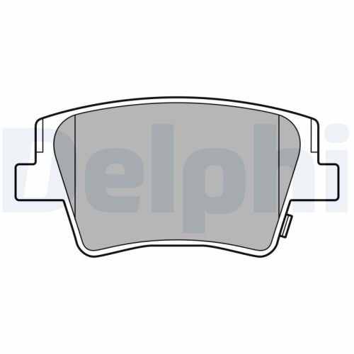 Set placute frana spate DELPHI, Hyundai Santa Fe IV (Tm, Tma), 02.2018-, spate; puntea spate; Echipament vehicul : vehicul fara frana parcare electro