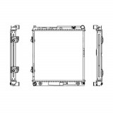 Radiator racire Mercedes W124/Clasa E, 1984-1996 Motorizare 2, 0 (200/200e); 2, 3 (230e);, tip climatizare cu AC, cutie Manuala, dimensiune 492x482x3, SRLine