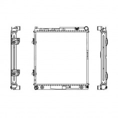 Radiator racire Mercedes W124/Clasa E, 1984-1996 Motorizare 2, 0 (200/200e); 2, 3 (230e);, tip climatizare cu AC, cutie Manuala, dimensiune 492x482x3