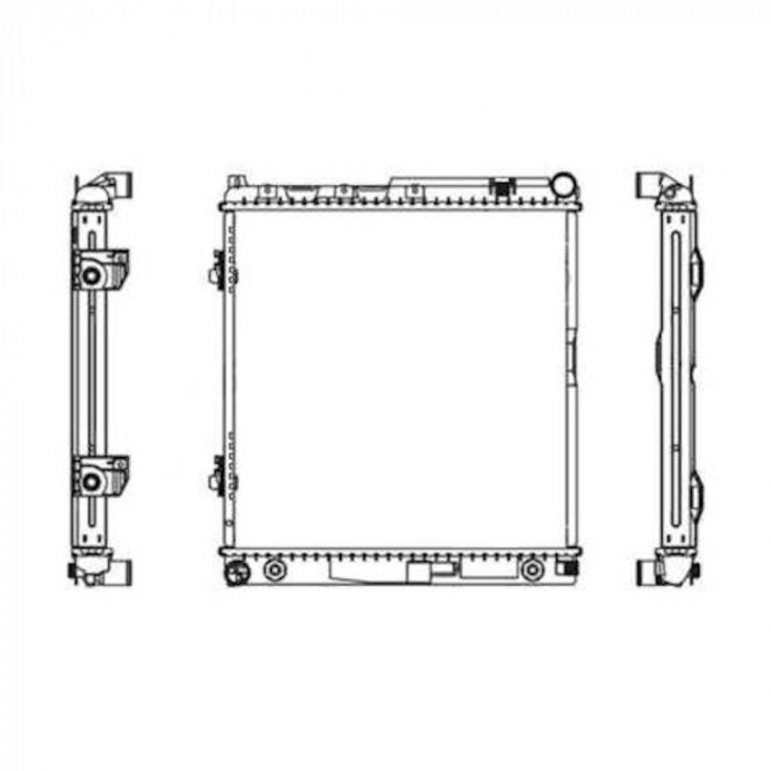 Radiator racire Mercedes W124/Clasa E, 1984-1996 Motorizare 2, 0 (200/200e); 2, 3 (230e);, tip climatizare cu AC, cutie Manuala, dimensiune 492x482x3