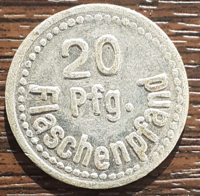 (M2309) Jeton Germania - 20 Pfennig Deposit - Bundesbahn-Sozialwerk, Stanta 7590 foto
