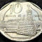 Moneda 10 CENTAVOS - CUBA, anul 2008 *cod 1780 B = ERORI : exfoliere + curgere