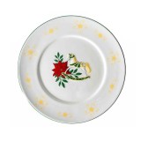 Platou ceramica multicolora Craciun III 26 cm