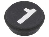 Tastă Rotundă Neagră &Oslash;21mm