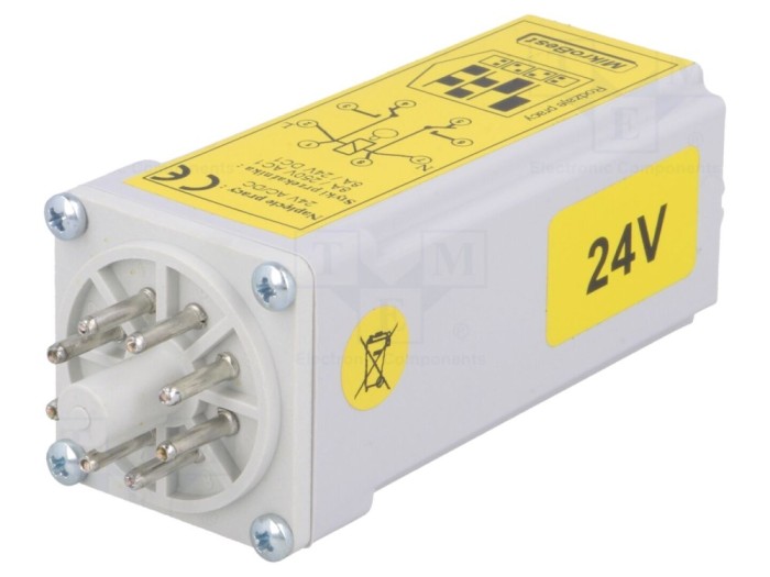 Timer DPDT 0,25s-12min 24VAC/DC