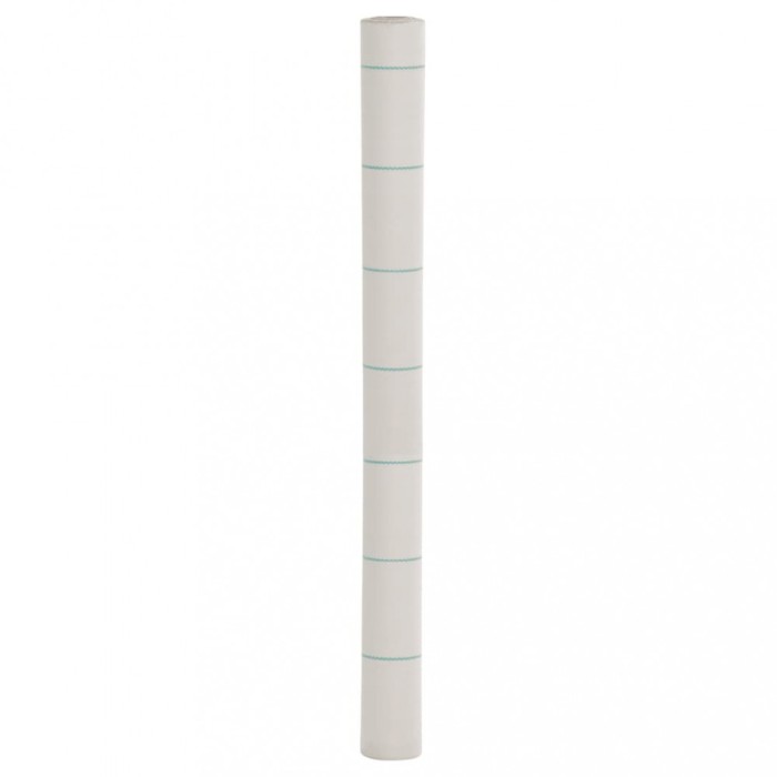 vidaXL Membrană antiburuieni, alb, 1,5x150 m, PP 4005917