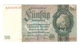 Bancnota Germania 50 mark/marci 30 martie 1933, stare relativ buna