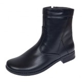 Ghete dama din piele naturala cu fermoar imblanite MVS22N