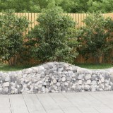 VidaXL Coșuri gabion arcuite 50 buc, 200x50x40/60 cm, fier galvanizat