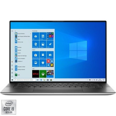 Laptop gaming Dell XPS 9500, i9-10885H, 15.6&amp;Prime; UHD+ Touchscreen, 32GB, 1TB SSD, NVIDIA GTX 1650 Ti , Windows 10 Home, Platinum Silver foto