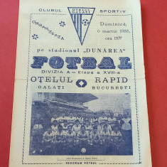Program meci fotbal OTELUL GALATI - RAPID BUCURESTI (06.03.1988)