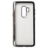 Husa huawei p20 lite transparent cu margini negre, Flippy