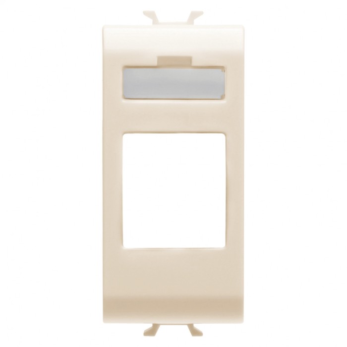 Carcasa conector date 1M Gewiss Chorus ivory GW11431