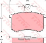 Set placute frana,frana disc FIAT CROMA (154) (1985 - 1996) TRW GDB814