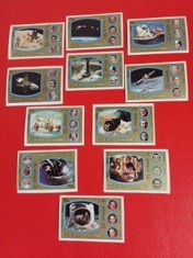 FUJEIRA, APOLLO PROGRAM - SERiE COMPLETĂ MNH IMPERF.