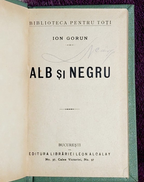 Alb si negru - Ion Gorun