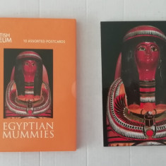 M3 - C17 - SET ILUSTRATE/CARTI POSTALE - MUMII EGIPTENE - THE BRITISH MUSEUM