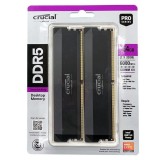 Memorie RAM Crucial Pro Overclocking 64GB (2x32GB), DDR5, 6000Mhz, PC5-48000U, UDIMM, CL40, Dual Kit, CP2K32G60C40U5B, Intel XPM 3.0/AMD EXPO, 1.35V,