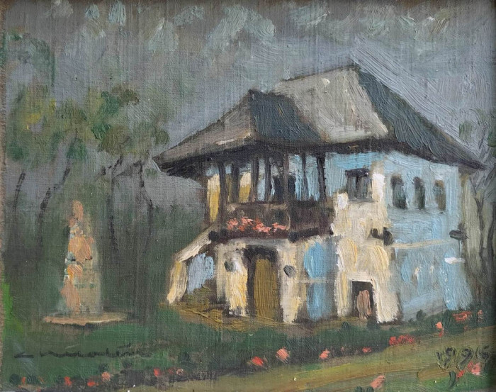 Constantin NICOLIN-&quot;Casa Anton Pann&quot;, R&acirc;mnicu V&acirc;lcea, pictură (1996)