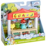 Set de joaca Bluey - Farmer&amp;#039;s market, cu figurina inclusa