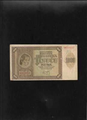 Croatia 1000 kuna 1941 seria0016047 foto