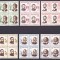 ROMANIA 1964 LP 584 ANIVERSARI CULTURALE BLOCURI DE 4 TIMBRE MNH
