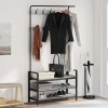 VidaXL Răcător de paltoane sonoma gri 95 x 34 x 184 cm Lemn compozit 879962