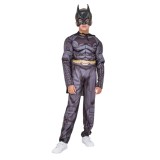 Cumpara ieftin Costum Batman KidMania&reg; cu muschi si masca pentru copii 7-9 ani 120-130 cm