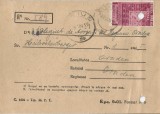 Romania, aviz de primire, recomandat, circulat intern, 1955