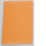 Caiet A5 capsat, 40 file matematica, 60g/mp, PP 280 microni, portocaliu