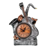 Ceas de masa, In forma din instrumente muzicale si ceas din plastic, 22 cm, 1699H-1