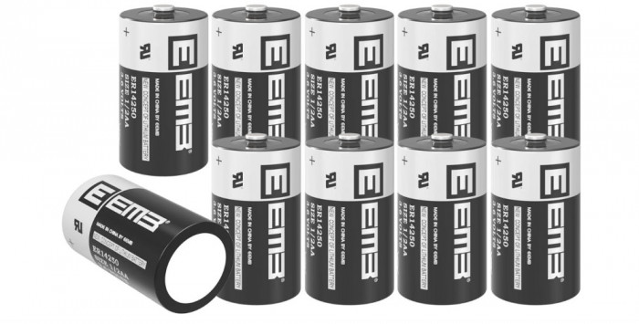 Pachet 10 baterii cu litiu EEMB ER14250 1 2AA 3.6V - RESIGILAT