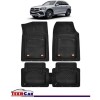 Covorase Auto TeamCar&reg; Tip Tavita Compatibile Mercedes-Benz GLC X253 (2015&ndash;2022) Negru, Material Rezistent, Cauciuc