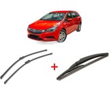 Cumpara ieftin Set 3 stergatoare OPEL ASTRA K (B16) 2015 - 2022, pentru parbriz si luneta, Bosch Twin