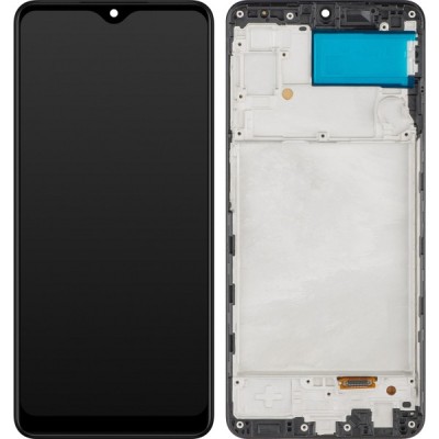 Display cu Touchscreen MP compatibil cu Samsung Galaxy A22 A225, cu Rama, Versiune OLED, Negru foto