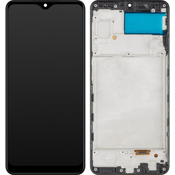 Display cu Touchscreen MP compatibil cu Samsung Galaxy A22 A225, cu Rama, Versiune OLED, Negru