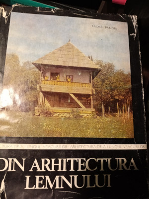 DIN ARHITECTURA LEMNULUI IN ROMANIA- ANDREI PANOIU, ED TEHNICĂ 1977,179 PAG foto